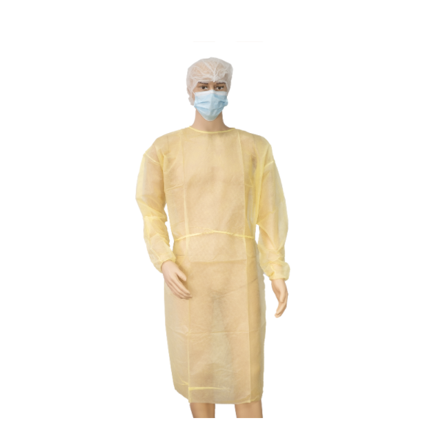 Robe d'isolement de manche élastique jetable 30g PP